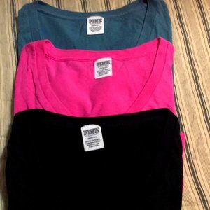 VICTORIA SECRET "PINK" NEW TEE'S V-NECK
